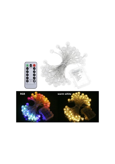 Monyee 7m 50 Led Işık Zinciri 8 Mod 11 Parlaklık Zamanlayıcı Fonksiyonu Ip65 Su Geçirmez 3xaa Pil Dahil Değil Islak Beyaz Ev Ve Dış Mekan Dekoru Beyaz