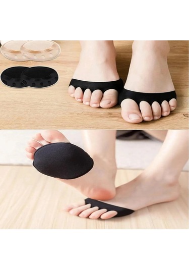 Benlife Kumaş Ayak Parmak Ucu Altı Taban Koruyucu Metatarsal Siyah
