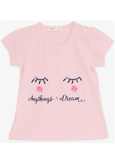 Breeze Kız Çocuk Kapri Taytlı Takım Rüya Temalı 1-4 Yaş, Pembe-pembe Pembe