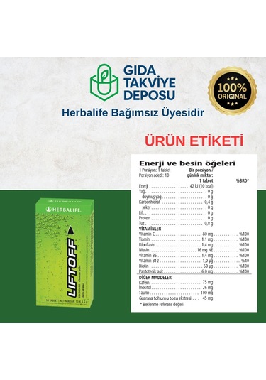 Herbalife 2'li Set Liftoff Efervesan İçecek Limon Aromalı