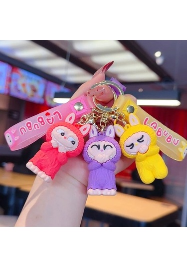 Novahub Sevimli Labubu Anahtarlık Anime Anahtarlıklar Erkekler İçin Küçük Koyun Anahtar 2