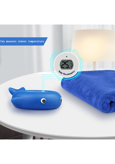 Sones 2 Adet Küçük Balık Bebek Banyo Elektronik Termometresi Küvet Havuz Su Termometresi Mavi