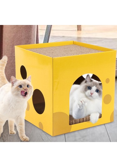 Suntek Kedi Oluklu Ev Mobilya Koruyucu Tavşan Pençesi Oyuncak 30x30x30cm