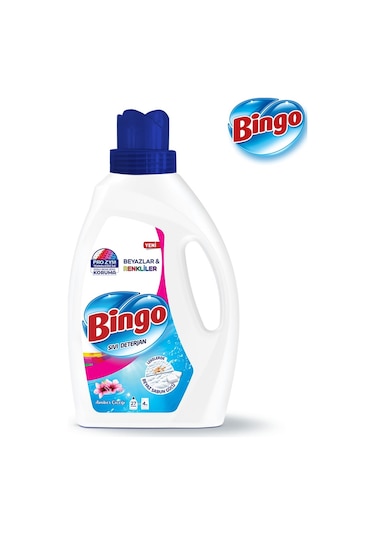 Bingo Amber Çiçeği Sıvı Çamaşır Deterjanı 3 x 1755 ML
