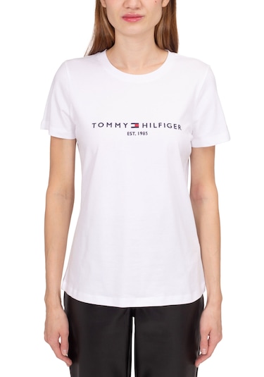 Tommyhilfiger Organik Pamuk Bayan T-shirt Beyaz