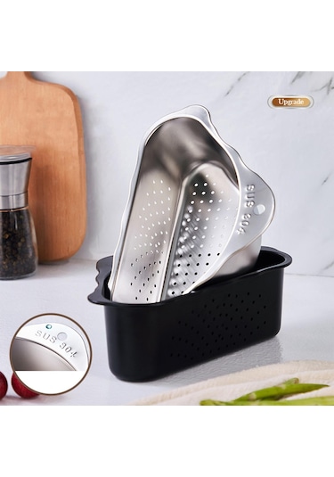 Suntek Lavabo Süzgeci Sepeti Çok Fonksiyonlu Köşe Lavabo