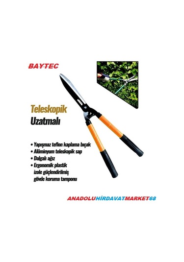 Msm Uzatmalı Çim Biçme Makası Çim Kesme Makası Metal Saplı