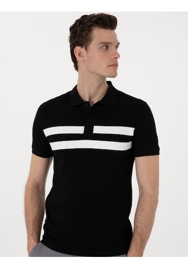 Pierre Cardin Erkek Siyah Tişört 50310154-vr046 Siyah