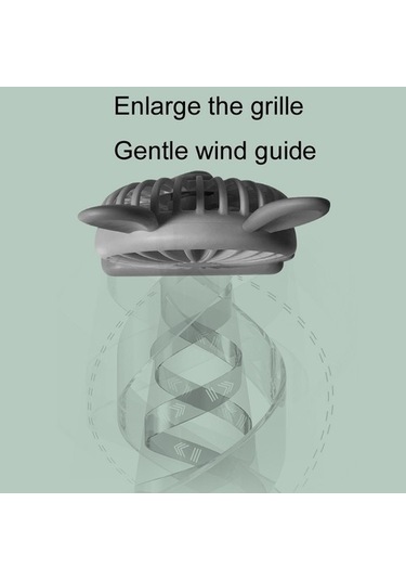 Sevimli Tavşan Katlanabilir Fan Usb Şarj Renk Eşleşen Çizgi Film Taşınabilir El Fan 2118 Yeşil
