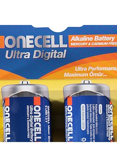 Onecell Ultra Dijital Alkalin D Boy Pil 2'li