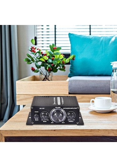 Vkemall Ak170 12v Mini Güç Amfi - Küçük Boy Taşınabilir Ses Katlayıcı