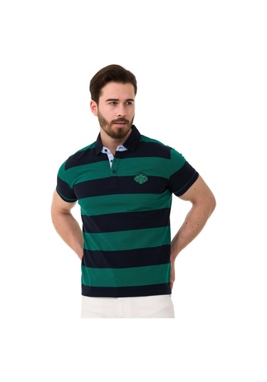 Ct741 Men S Smart-fit Polo Collar T-shirt Navy