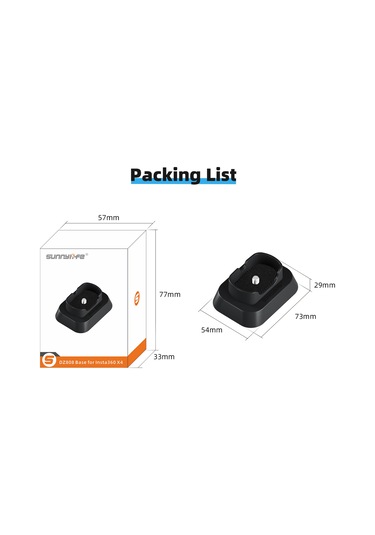 Kangvka Insta360 X4 Kamera İçin Sunnylife X4-dz808 Dikey Yükleme Ve Masaüstü Tutucu Taban - Sabit Kurulum, Eva Yumuşak Yastık İle Lens Ve Gövde Koruması