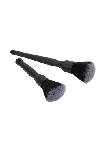 Moveevo 2 Adet Otomobil Detay Fırçası - İç Ve Dış Temizliği, Boşluklar Ve Zarf Noktaları İçin Dayanıklı Nilon Fiber + Abs Malzeme