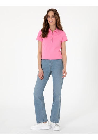 Pierre Cardin Kadın Pembe Tişört 50305776-vr041 Pembe