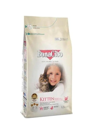 Bonacibo Kitten1,5 KG + Adult Cat 2 KG-mamakabı li
