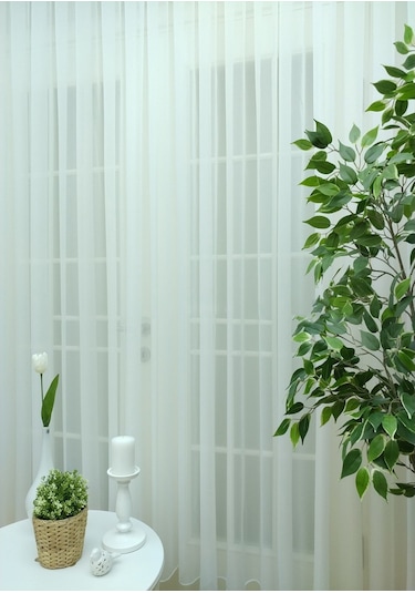 Evdepo Home Kullanıma Hazır Vual Tül Perde (540654999)