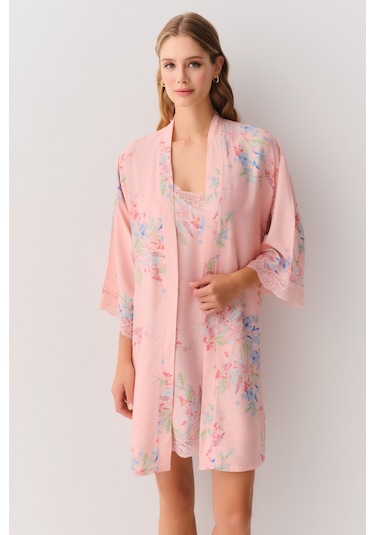 Suwen Flower Sabahlık Sh26106615334 Pembe