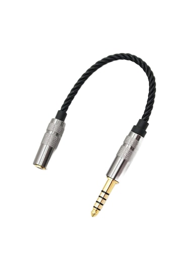 Suntek 4.4mm Dengeli Erkek - 3.5mm Stereo Dişi Adaptör Siyah