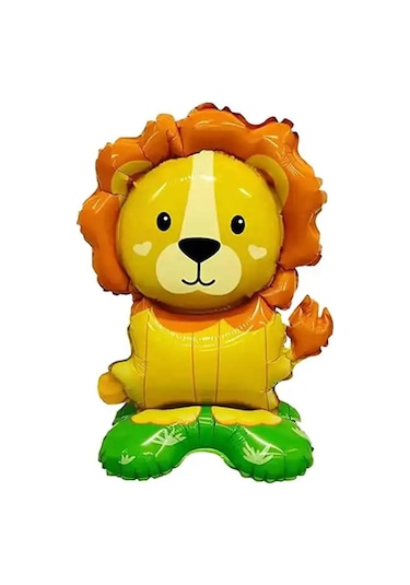 Safari Aslan Figür Ayaklı Folyo Balon 48 50 Cm