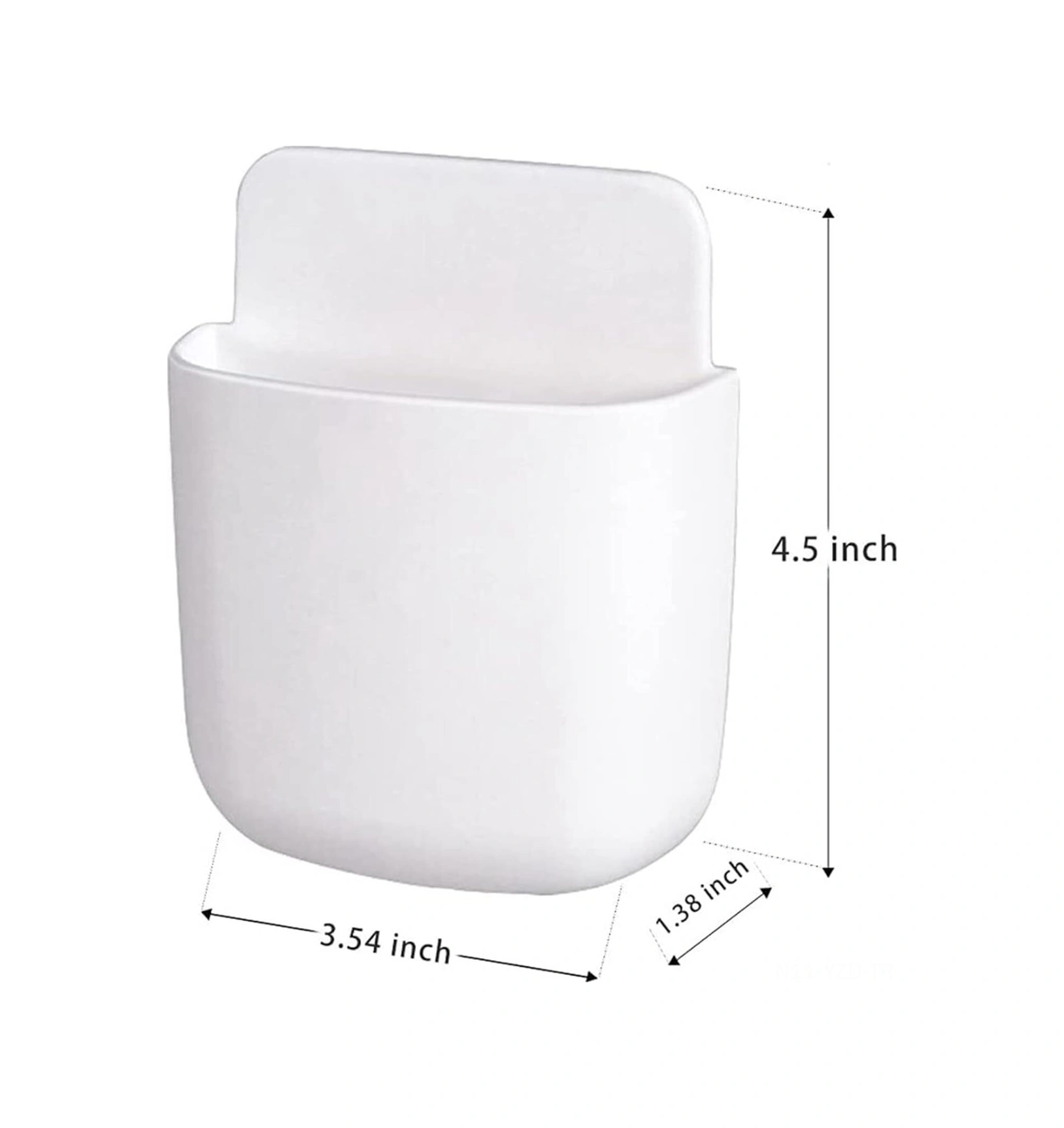 Yuntech01 5 Adet Duvar Tipi Depolama Kutusu, Ev Gereçleri Ve Telefon Şarj İçin Evrensel Pp Tutucu Çok Renkli