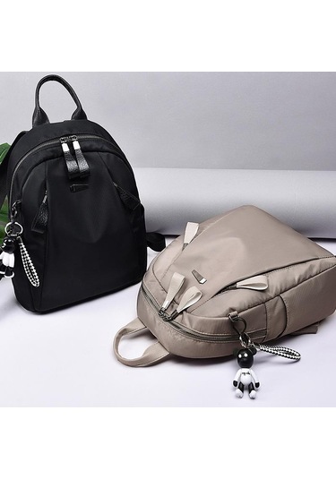 Kadın Sırt Çantası Moda Katı Okul Çantaları Genç Kızlar İçin Büyük Kapasiteli Sırt Çantası Black Siyah