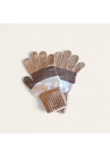 Garson Beden Erkek Çocuk Eldiven Kahverengi - 8-12 Yaş Kahverengi