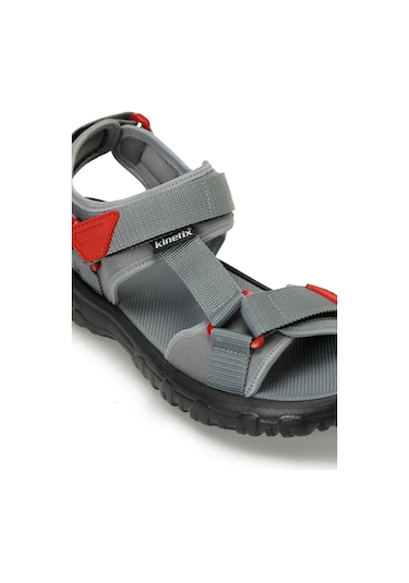Kinetix Desmar Tx Gri Erkek Sandalet Gri-kırmızı