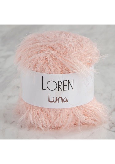 Loren Luna Tavşan Tüyü Açık Pembe El Örgü İpi - R100 - 34003