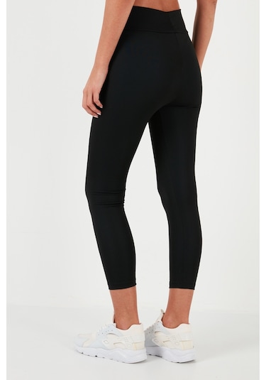 Lela Yüksek Bel Toparlayıcı Slim Fit Esnek Bayan Tayt 5865659 Siyah