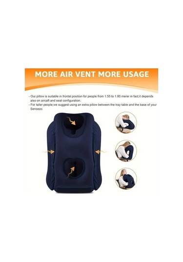 Trendooze Sunshine022 Gri Seyahat Yastığı Uçak Ofis Araç Kamp Gri