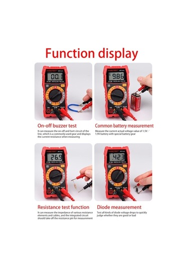 Butuglobal Ht108l 600v 10a Lcd Dijital Multimetre Dc Gerilim Diyot Frekans Multitester Akım Test Cihazı