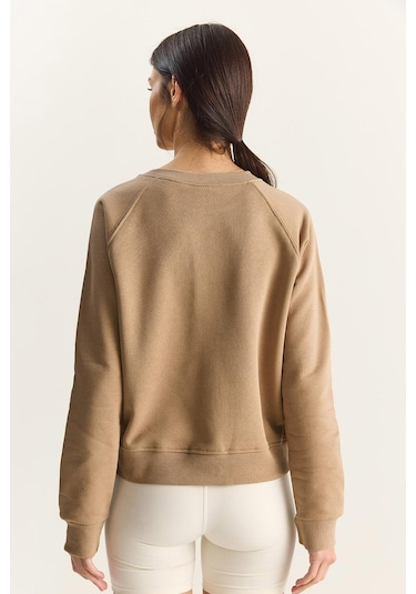 Shade Kadın Reglan Kol Oversize Sweatshirt 60283859 - Vizon