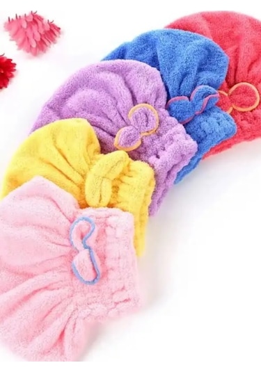 Mikrofiber Saç Bonesi Saç Kurulama Havlusu Hızlı Saç Kurutma Bone
