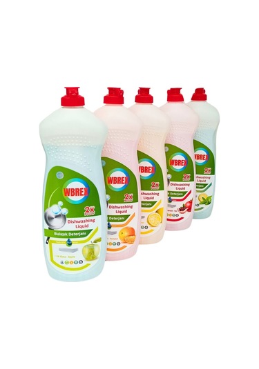 Wbrex Nane Limon Kokulu Bulaşık Deterjanı 5 x 650 ML