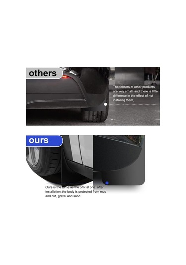 Cordial 2020 2025 Model Y İçin 4 Adet Esnek Çamur Flapları Tesla Model 3 Highland Tüm Hava Plastik Fender Koruyucu Aksesuarları