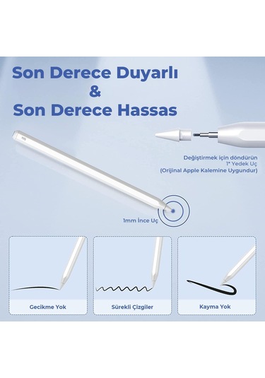 Bix Sp01 iPad Uyumlu Mini/pro/air Tablet Dokunmatik Bluetooth Stylus Yazı Ve Çizim Kalemi