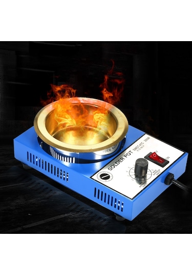 Hallow 300 W 220 V 100 MM 1200g Mini Kurşunsuz Lehim Pot Titanium