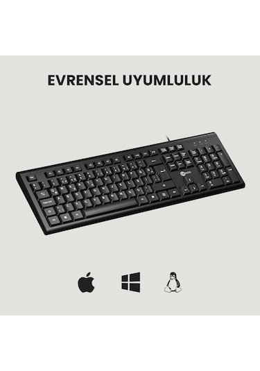 Lecoo KB101 USB Kablolu Türkçe Q Klavye