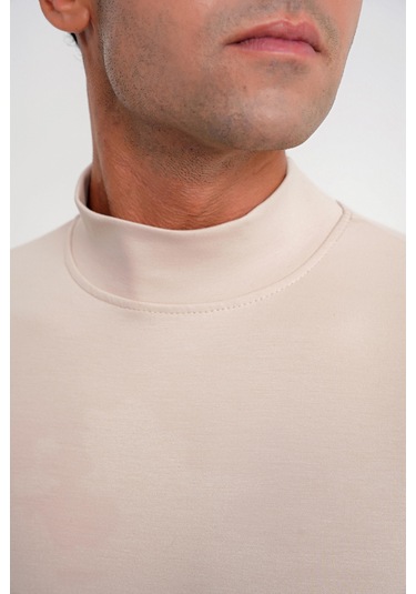 Ts 894 T-shırt Slim Bej Casual Bej