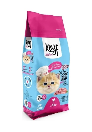 Keyf Tavuklu Yavru Kedi Maması 15 KG