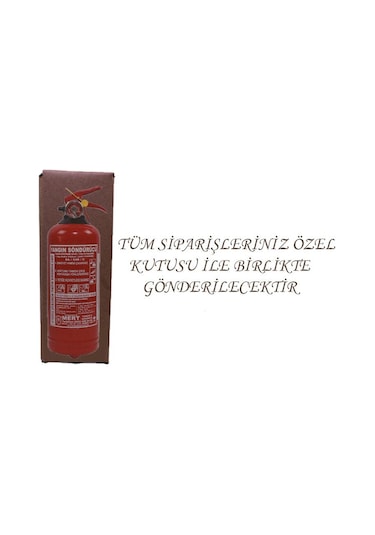 Araç için Uygun Yangın Söndürme Tüpü Söndürücü 1 KG + Askı Aparatı