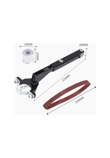 Yaleker Taşlama Makinesi İçin Çok Amaçlı Zımpara Kayışı Dönüştürme Aparatı - 100/125 Model Uyumlu