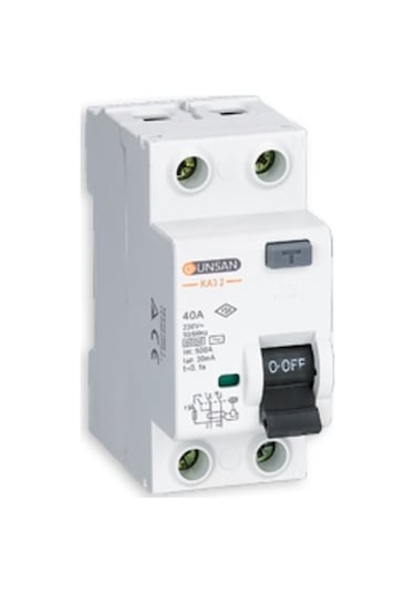 GÜNSAN 2X40A 30MA KAÇAK AKIM KORUMA RÖLESİ 6KA