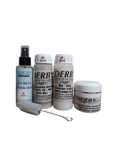 Derby Açık Bej Full Oto Döşeme Koltuk Bakım Boyama Temizleme Tami