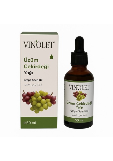 Vinolet Üzüm Çekirdeği Yağı Soğuk Sıkım 50 Ml 50 ML