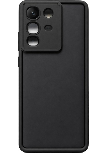 İnfinix Note50-4g Ve Note50pro Uyumlu Kamera Çıkıntılı Mat Silikon Telefon Kılıfı Siyah