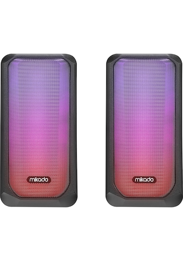 Mikado MD-356 2.0 5Wx2CH RGB Ledli Speaker Hoparlör