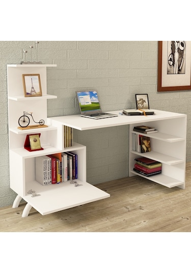 Kalenderdekor1 Kalender Dekor Olivia Çalışma Masası Olv01 Beyaz