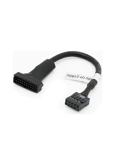 Ancheyn 9 Pin Usb 2.0 Dişi 19 Pin Usb 3.0 Erkek Çevirici Dönüştürücü Adaptör Kablosu 4584